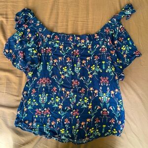Your story floral off the shoulder top size M